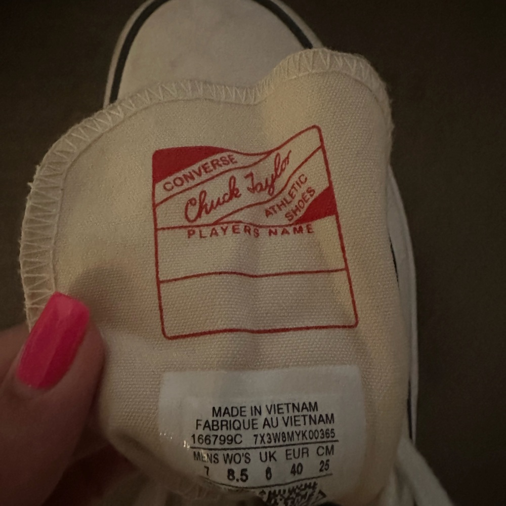 Converse Run Star Hike High canvas platform sneakers in white, size: 8.5 Women - Picture 6 of 7
